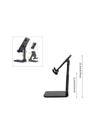 Telefon Tutucu Tablet Standı Uzayabilen Model Kayırmaz Tabanlı