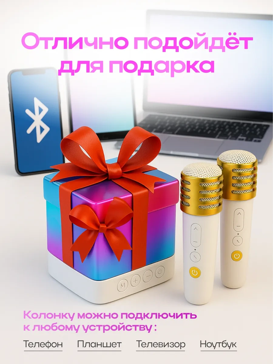 Sparktech İki Mikrofonlu Karaoke Sistemi 470731336