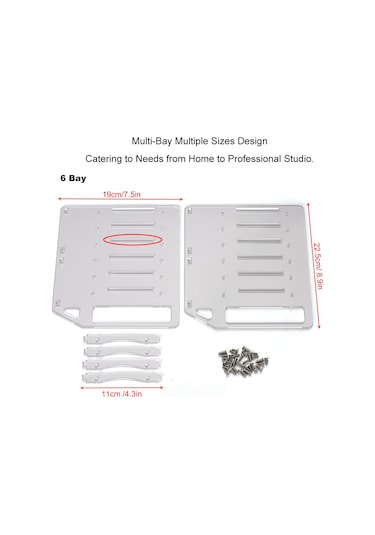 Mufunye Özelleştirilebilir 4-10 Yuvalı Akrilik Sabit Disk Konseyi, Hızlı Kurulum Ve Gelişmiş Soğutma İçin İdeal.