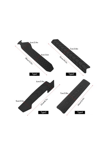 Ranyeek Bisiklet Zincir Koruyucu Silikon Kılıf - Dağ Ve Yol Bisikletleri İçin Çerçeve Koruma Bandı, Uzun Model