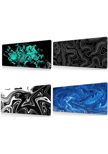 Sones Büyük Soyut Mouse Pad Oyuncu Ofis Bilgisayar Masası Matı, Boyut: 300x800x2mm Soyut Akışkan 25