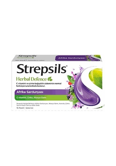 Strepsils Herbal Defence Afrika Sardunyası 16 Pastil