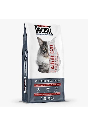 Decent Tavuklu Yetişkin Kedi Maması 15 Kg