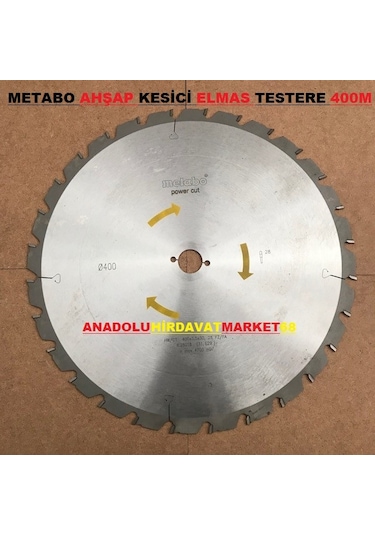 Metabo 400 Mm Elmas Testere Sunta Mdf Ahşap Odun Kesme Testeresi