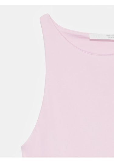 Dilvin 32836 Halter Yaka Bodysuit-toz Pembe