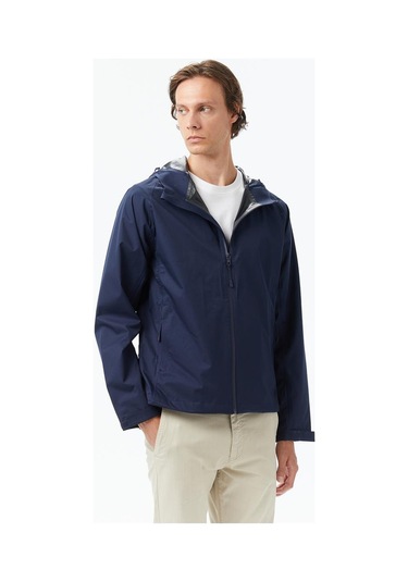 Erkek Lacivert Regular Fit Yağmurluk-11479 4nv-lacivert