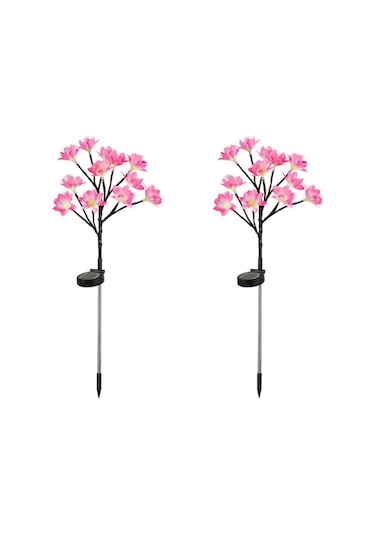 Cc Globall Güneş Işıkları Bahçe Süsleri Dış Mekan Çiçek Bahçe Işıkları Şeftali Çiçeği Peyzaj Aydınlatma Veranda Için Yol Hissesi Diğer