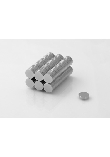 Neodyum Mıknatıs D10X2 Mm 50 Adet Ince Silindirik Güçlü Magnet