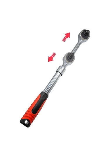 5453 Teleskopik Uzayabilen Cırcır Lokma Kolu 1/2''