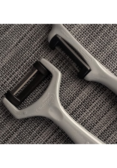 Solingen Yan Ve Düz Soyacak 2'Li Gri Çok Renkli