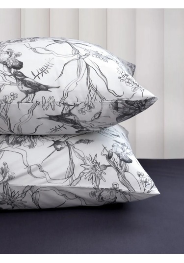 Vasilisa 70x70 2'li Pamuk %100 Poplin Yastık Kılıfları 480942396 Gri