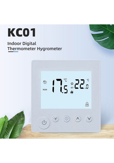 Geeksen K1h16a Elektrikli Isıtıcı Termostatı - Lcd Ekranlı, 3 Mod Enerji Tasarrufu/zamanlama/manuel , Çocuk Kilidi, Sıcaklık Kontrol Paneli