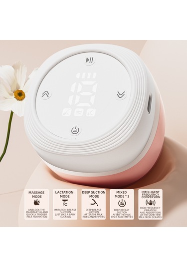 Maiyame Anne-bebek Akıllı Elektrikli Emziği: Otomatik Emme Ritmi, Sessiz Tasarım, Taşınabilir Entegre, İki Yollu Emme, Güvenli Malzeme, Pembe
