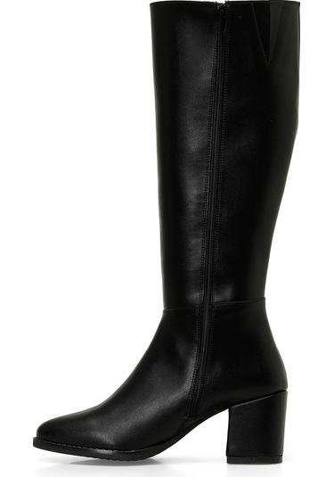 Butigo 24k-996 4pr Siyah Kadın Topuklu Çizme 000000000101925018 Siyah