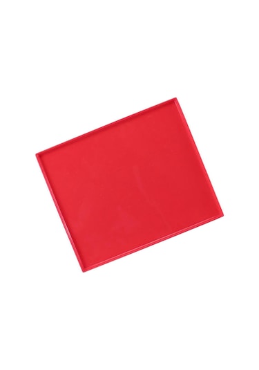 Yapışmaz Silikon Pişirme Matı Altlığı Kırmızı 26x31cm Rulo Fırın Tepsisi Diğer