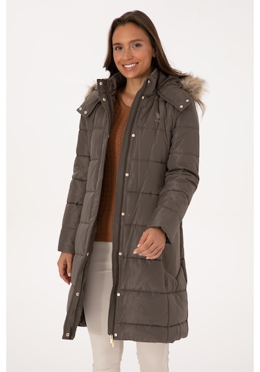 U.s. Polo Assn. Kadın Vizon Kaban 50308001-vr052 Vizon