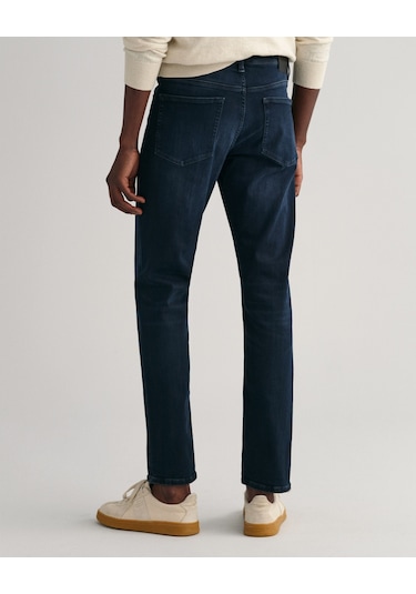 Gant Erkek Siyah Extra Slim Fit Jean Pantolon Düz 1000178 Siyah
