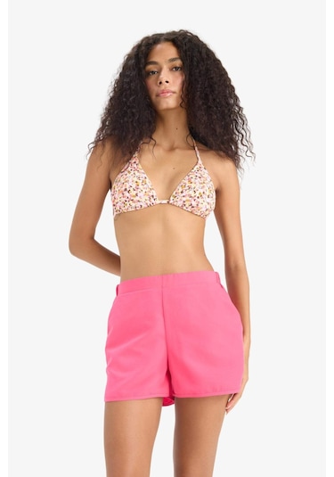 DeFacto Regular Fit Deniz Şortu-Fall in Love T5639AZ25SMPN615 Pembe