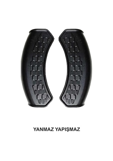 Nishev Yanmaz Yapışmaz Silikon Tencere Tutacağı Silikon Kulp Tutacak 1 Adet Çift Siyah