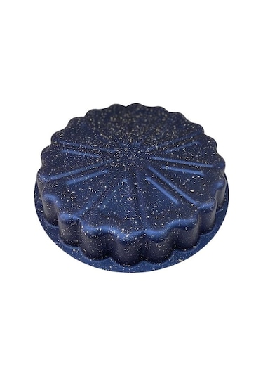 Qussine Granit Kek Kalıbı Yuvarlak 26 cm Mavi
