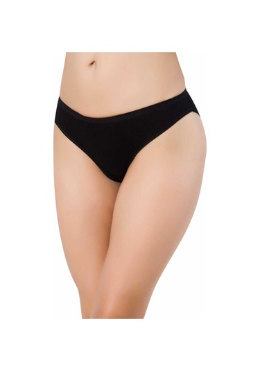 Bonbonetti Kadın Siyah Bambu  4'Lü Siyah Kadın Külot Siyah