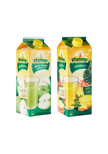 Pfanner 2 Lt Yeşil Elma Ve Ananas Meyve Suyu 2 Li Paket