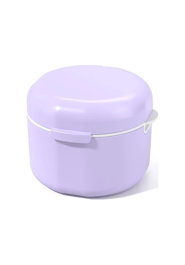 Yüksek Kaliteli Tutucu Saklama Kutusu İliklerine Görünmez Diş Protez Temizleme Diş Depolama Taşınabilir Kemer Durumda Karpuz Kırmızı