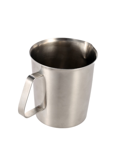 Neevoyu Stahlçelik 1000ml Çelik Kahve Latte Kapı, Süt Köpükleme, Ölçüm Ve Süt Köpük Makinesi İle Uyumlu, Ölçekli Açık Ağızlı Tasarım Diğer