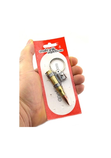 Anahtarlık Sepeti Maket Mermi 762 Mayonlu Anahtarlık