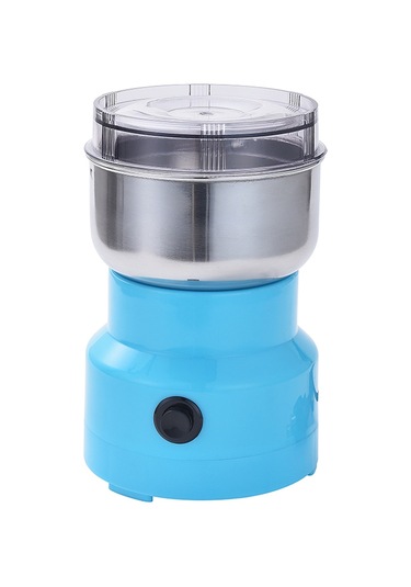 Xiyyadms Stainless Steel Elektrikli Kahve Fıstığı Değirmeni - Açık Kapağı İle Örnekleme, Düşük Gürültü, Çok Amaçlı, Avrupa Standartı Mavi Mavi