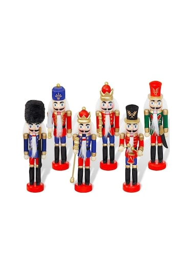 Kurşun Asker Ahşap Dekoratif Eşya 13 Cm 6 Lı Set