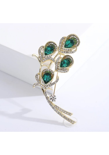 Üst Düzey Zarif Renkli Içi Boş Yaprak Broş Palto Kardigan Takım Pim Broş N1-5-3752 N1-5-3752 Çok Renkli