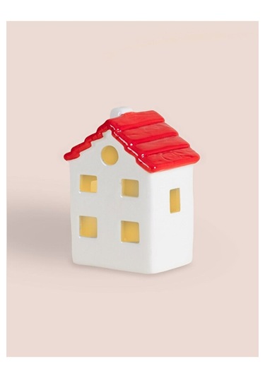 Dekoratif Led Işıklı Yılbaşı Evi 8x6x12 Cm Dekoratif Led Işıklı Yılbaşı Evi