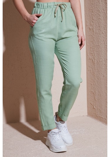Fashion Friends Kadın Pantolon 24y0250k1 Yeşil