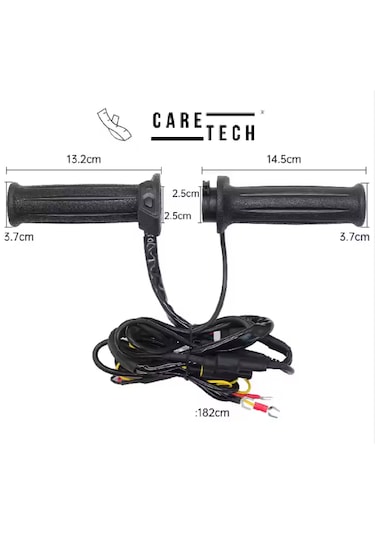 CT-E1970 Elcik Isıtma Motosiklet 5 Kademeli Isıtmalı Geçmeli Takım Motosiklet Gidon Evrense