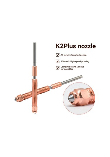 Nayomiglow Creality K2 Plus Nozul Hızlı Değiştirme Nozul Takımı Sertleştirilmiş Çelik Tasarım Creality K2 Plus 3d Yazıcı İçin 2 Adet 0,4 Mm Nayomiglow Creality K2 Plus Nozul Hızlı Değiştirme Nozul Takımı Sertleştirilmiş Çelik Tasarım Creality K2 Plus 3d Yazıcı İçin 2 Adet 0,4 Mm