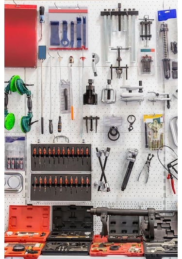 Hırdavat Ünitesi Duvar Rafı - Delikli Pano Rafı 60 Cm-40a Galvaniz