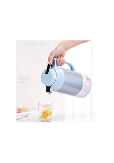 Padalink 1.0 Litrelik Mor Çelik Vakum Termos: Çay, Kahve, Su İçin Isı/sıcaklık Saklama, Ev Ve Cafe Kullanıma Uygun Mavi