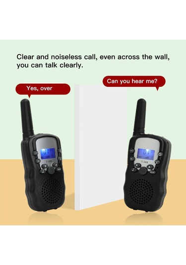 Lemestar Çocuklar İçin Kablosuz Konuşur Radyo, Gerçek İletişim, Aile Etkileşimi, Eğitici Araç, 2 Adet Siyah Set Pil Dahil Değil