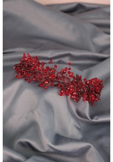 FdayAksesuar Gelinlere Özel Kristal Ve Kum Boncuklu Gelin Saç Ve Türban Aksesuarı FRDY31667