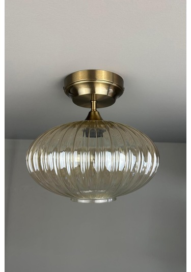 Elegant Bal Rengi Cam Kalın Piramit Avize İç Mekan Aydınlatma Dekoratif Mutfak Hol Cafe Ofis Bal