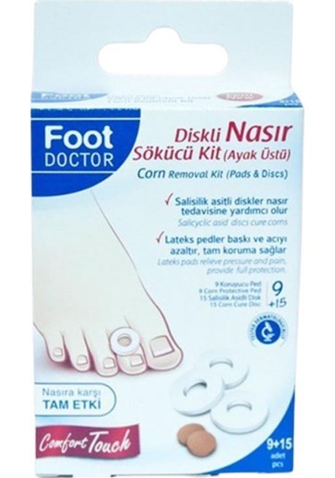 Foot Doctor Diskli Ayak Üstü Nasır Koruyucu 9 Adet