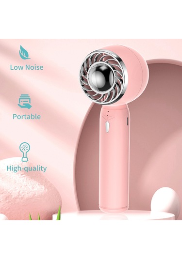 Kosona Usb Şarjlı Elden Fan, 3 Hızlı 2000mah Pil, Taşınabilir Masaüstü Fan, Doğal Rüzgar, Çıkarılabilir Tabanlı, Yaz Seyahat Ve Dış Etkinlikler İçin