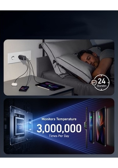 Anker 737 120w Şarj - A2148 - Siyah