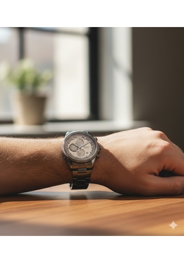 Ferrucci Erkek Kol Saati Antrasit Renk, Antrasit Kadran - Şık Metal Kordon, 2 Yıl Garantili Metalik