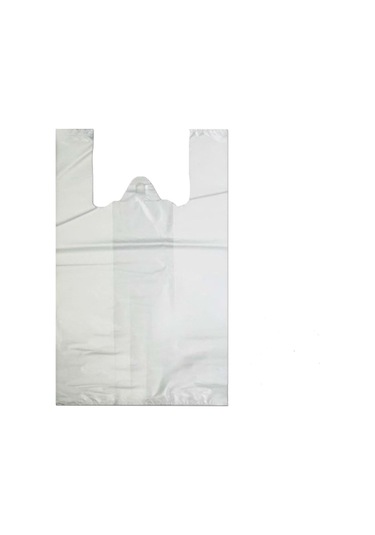 Beyaz Baskısız Atlet Poşet Orta Boy Poşet 1kg 11 X 18 Cm Poşet