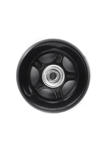 2 Adet Sessiz Tramvay Kutusu Seyahat Kutusu Evrensel Tekerlek Lastik Tekerlek Seyahat Kutusu Rulman Tamir Kiti 60mm 24mm