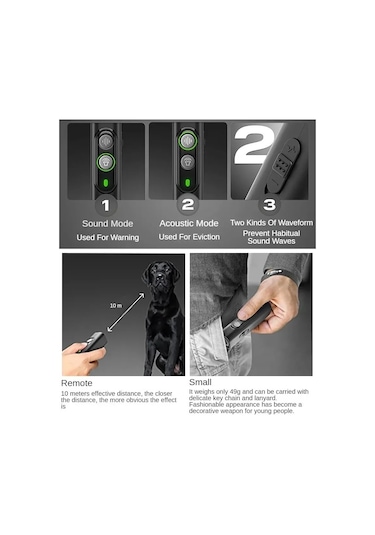 Jialan Ultrasonik Pet Köpek Kovucu Anti Barking Dur Bark Eğitim