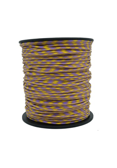 Mg Ropes Paracord İp 4 Mm Mor Sarı Renk No:71 10 Metre Çok Renkli