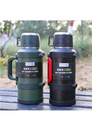 Fastbuy Paslanmaz Çelik 2,5 Ltr Termos 48 Ht Sıcak 72 Ht Soğuk Seyahat Kamp Piknik Yeşil Yeşil